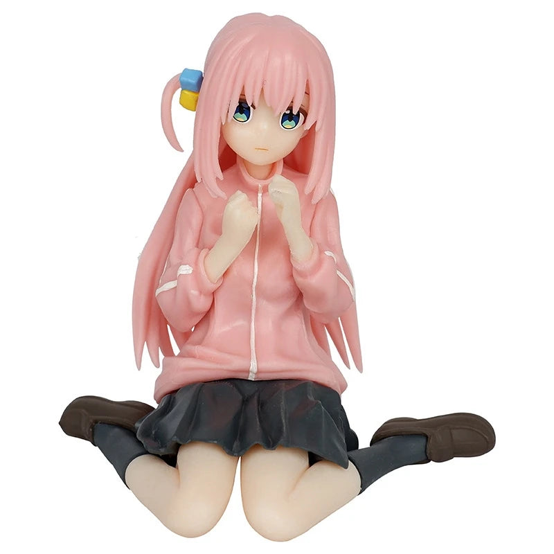 8cm Bocchi the Rock Hitori Gotoh Anime Figure Kawaii Sitting Melancholy Girl Action Figures PVC Adult Collection Model Doll Toys