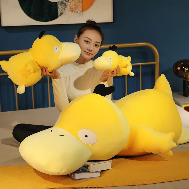 Cute Pokemon Psyduck Back Cushion Big Size Stuffed Anime Duck Plushies Sofa Bed Throw Pillow Home Decor Xmas Gifts Child Girl