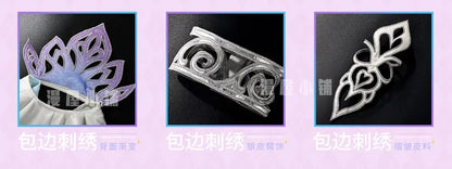 Honkai Star Rail Cyrene Cosplay Costume Wig Dress Headwear New Skin Outfit Elysia Amphoreus Carnival Halloween for Women Girls