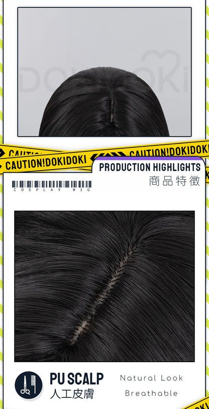 IN STOCK Tifa Lockhart Venat Wig Game FF Cosplay DokiDoki Long Black Hair Tifa Venat Cosplay Ear Clips ReMark