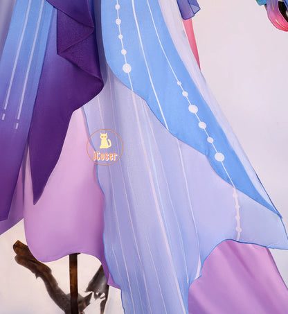 Honkai Star Rail Cyrene Cosplay Costume Wig Dress Headwear Earrings New Skin Outfit Elysia Amphoreus Halloween Party Women Girls