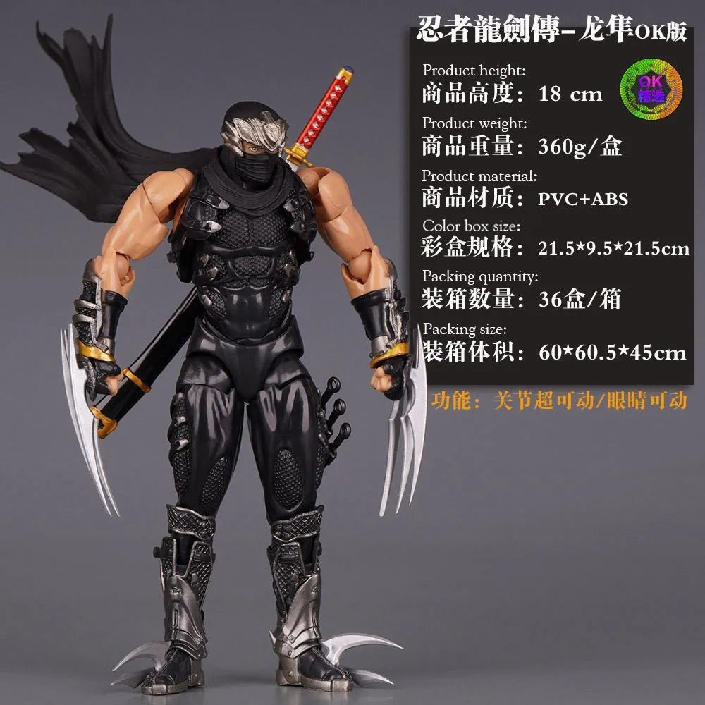 2025 In Stock Ok Yamaguchi Ninja Anime Figurine Gaiden Ryu Hayabusa Articulated Joints Moveable Action Figure Model Statue Gifts