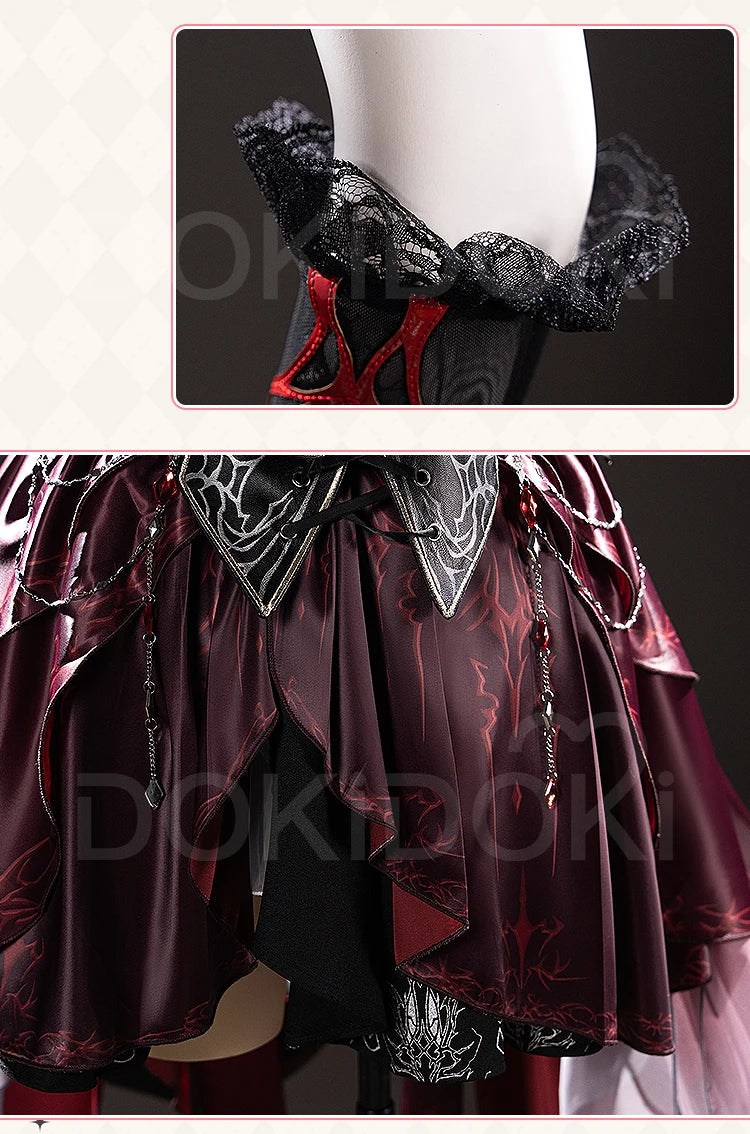 IN STOCK Abyss Lord MC Hunter Game Love and Deepspace【XS-3XL】DokiDoki-N Red Dress Qinche Sylus Cosplay Plus Size