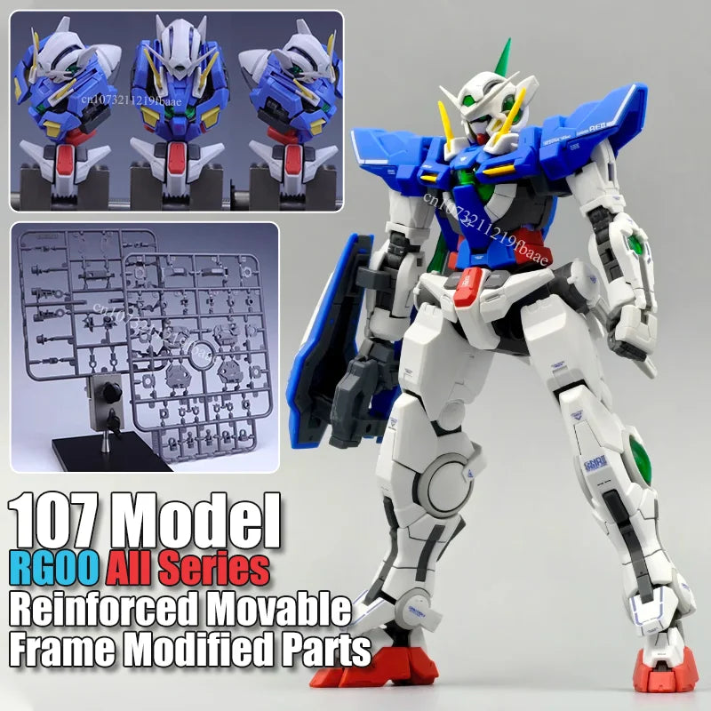 In Stock 107 Model Kits Reinforced Movable Frame Modified Parts For RG00 All Series Mobile Suit Model Details Replacement Parts