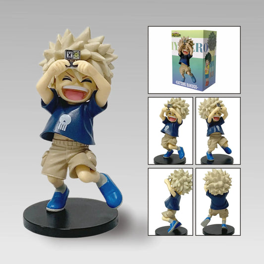 New Style | My Hero Academia Childhood Izuku Midoriya / Childhood Katsuki Bakugo Figure Model Decoration Doll, Anime Merchandise