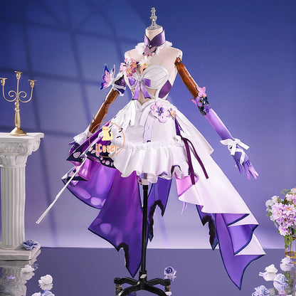 Honkai Star Rail Castorice Cosplay Costume Wig Dress Headwear Luminous Props Halloween Party for Women Girls Carnival Cos iCoser