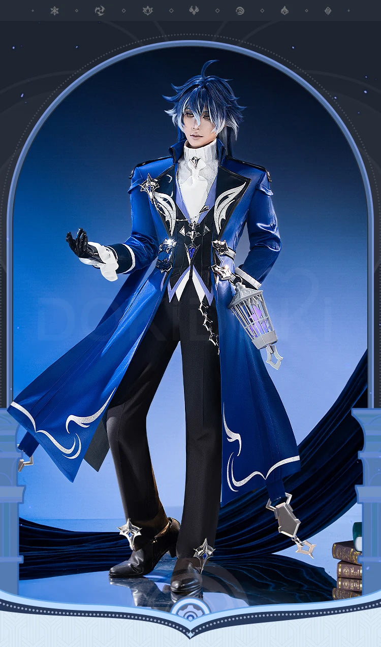 Flins Cosplay Costume Game Genshin Impact【S-3XL】DokiDoki-R Kyrll Chudomirovich Flins FES Costume Plus Size