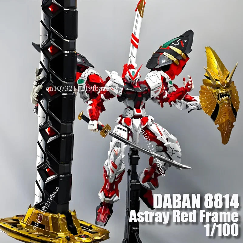 DABAN 8814 Astray Red Frame MG 1/100 MB MBF-P02 Orangutan Arm With Sword Hilt Assembly Model Kit Action Figure Model Toy Robot
