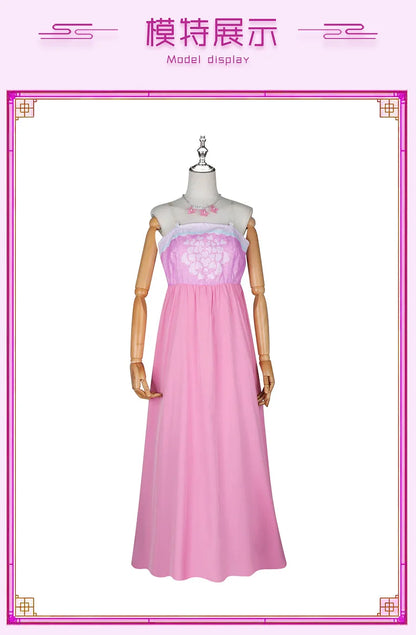 Anime The Apothecary Diaries Lishu Cosplay Costume Wig Dress Earrings Headwear Hanfu Kusuriya No Hitorigoto for Women Girls Cos