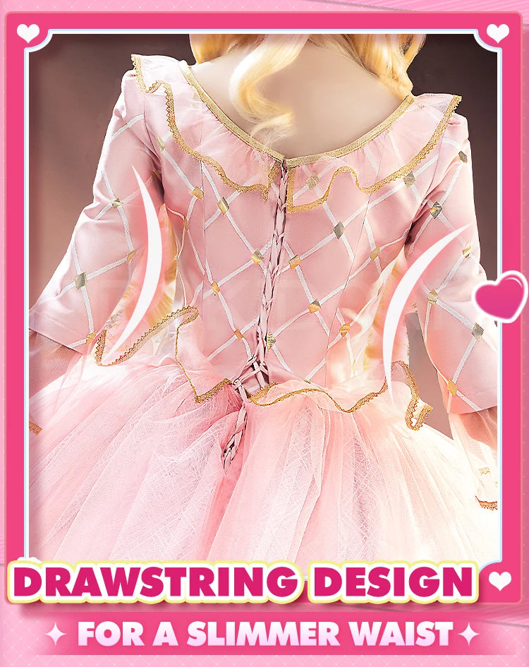 Women Princess Cosplay Dress DokiDoki-SR Women Girl Jewelry Princess Pink Dress Costume Christmas Cosplay