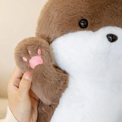 Super Soft Long Size Standing Otter Plushie Stuffed Hair Plush Lifelike Bear Aquatic Doll Toys Hug Throw Pillow Cushion Kids