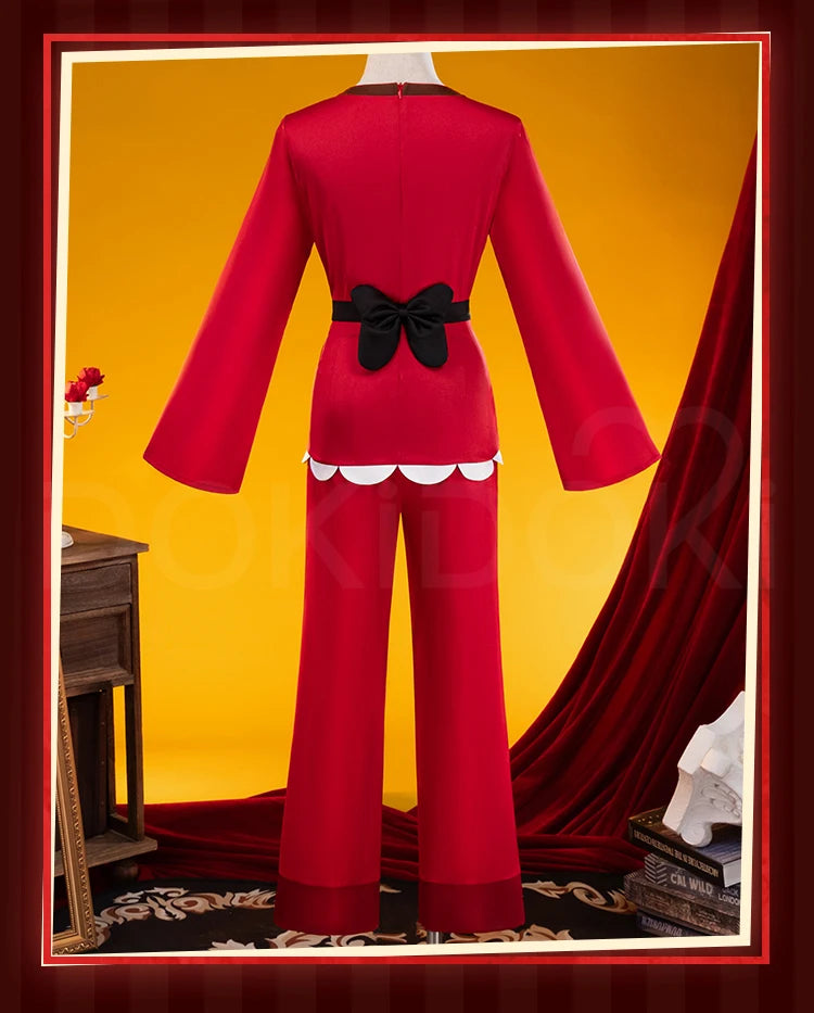 IN STOCK Charlie Vaggie Cosplay Costume Anime【S-3XL】DokiDoki-R Women Red Pajamas Charlie Morningstar Halloween Plus SIze