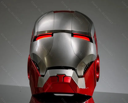 NEW Iron Man Helmet Mk5 Electric Voice Activated Control Wearable Mask 1:1 Automatic Opening Closing Model Figure Adult Toy Gift