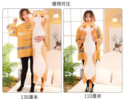 New Long Cat Plush Pillow Wings Colorful Sofa Pillow Bed Pillow Doll Plush Toy Doll Children's Birthday Christmas Gift