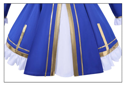 Honkai Star Rail Fate Saber Cosplay Costume Wig Dress Headwear Uniform Stocking Halloween Party for Women Girls Carnival iCoser