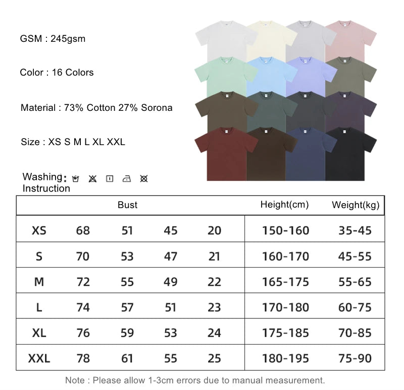 ZODF Fashion 2025 Summer Men Sorona T-Shirts Unisex Casual Cool Feeling Quick Dry O Neck 245gsm T Shirt Brand Tees HY1032