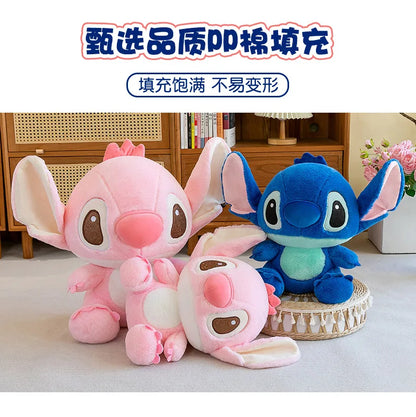 45/60/80CM Super Big Size Disney Stitch Anime Plush Stuffed Doll Kawaii Room Decoration Plushies Children's Pillow Holiday Gifts