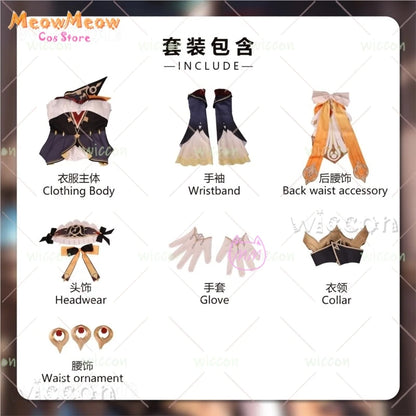 Genshin Impact Sandrone Cosplay Costume Adult Polyester Set - suit / xs 35