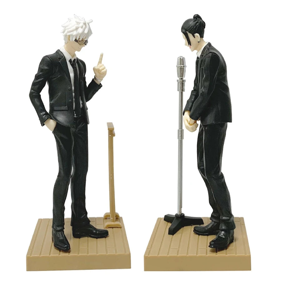 17cm Jujutsu Kaisen Anime Figure Suit Gojou Satoru Action Figure Handsome Suit Man Geto Suguru Figurine PVC Collection Model Toy
