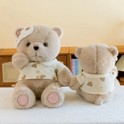 New Cute Good Night Bear Plush Toys Children's Soothing Dolls Indoor Ornaments Children's Sleeping Toy Children Birthday Gifts