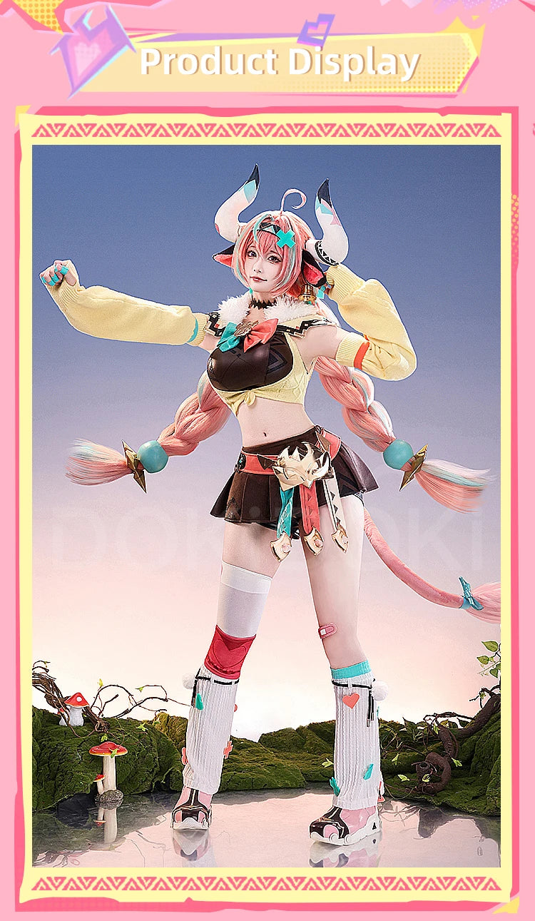 IN STOCK Varesa Cosplay Costume Game Genshin Impact【S-5XL】DokiDoki-SR Women Cute Halloween Cosplay Varesa Wig Plus Size