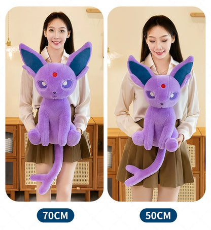 40/50/70CM Big Size Pokemon Espeon Plushies Cartoon Anime Soft Plush Pillow Doll Kawaii Stuffed Plushie Ornament Children Gifts
