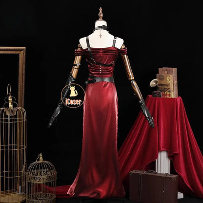 Love and Deepspace Heroines Cosplay Costume Red Dress Enchanting Veil Uniform Sylus Relentless Conqueror MC Halloween Women Girl