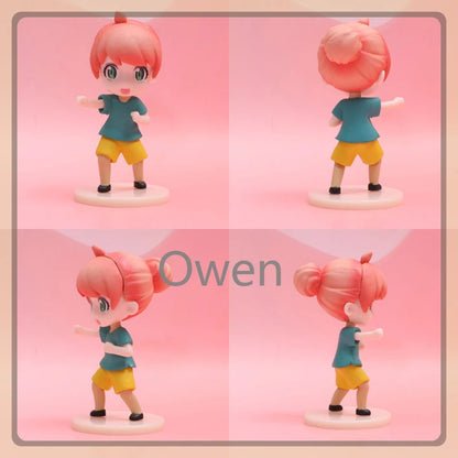 Manga Spy Family Action Figure Sport Student Forger Anya Model Cute Football Figurine Toy PVC Collectible Ornament Birthday Gift