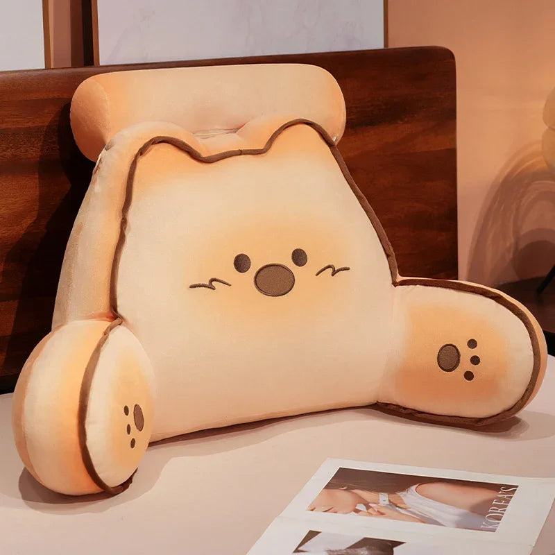 Comfortable Thickened Lumbar Support Cushion With Headrest Cartoon Cookie Anime Back Cushion Chair Bed Office Bedroom Girl