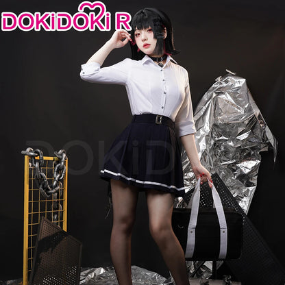 IN STOCK Ellen Joe Cosplay Costume Game Zenless Zone Zero Cosplay DokiDoki-R Women Cute JK Uniform Ellen Joe Cosplay Tail