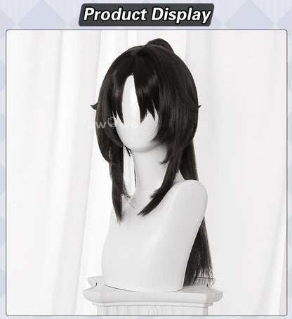 UWOWO Nekomiya Mana Wig Game Zenless Zone Zero Cosplay/ZZZ Cosplay Nekomiya Mana  Cosplay Wig Long Hair Black Hair