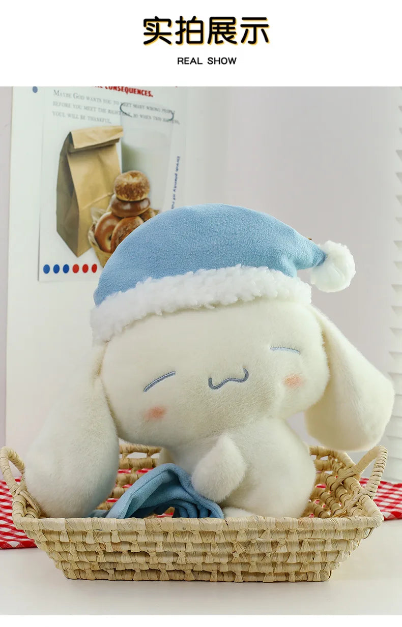 50CM Sanrio Sleeping Cartoon Anime Cinnamoroll Plushies Stuffed Animal Home Decoration Peluche Sleeping Pillow Holiday Gifts