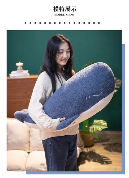 1pc 25CM Cartoon Super Soft Plush Toys Sea Animal Big Blue Whale Soft Toy Stuffed Animal Fish Lovely Children's birthday gifts