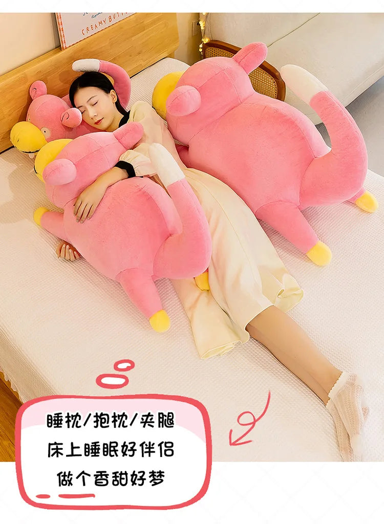 45/60/80CM Big Size Pokemon Slowpoke Plushies Cartoon Anime Plush Soft Doll Pillow Kawaii Stuffed Plushie Give Gift To Children