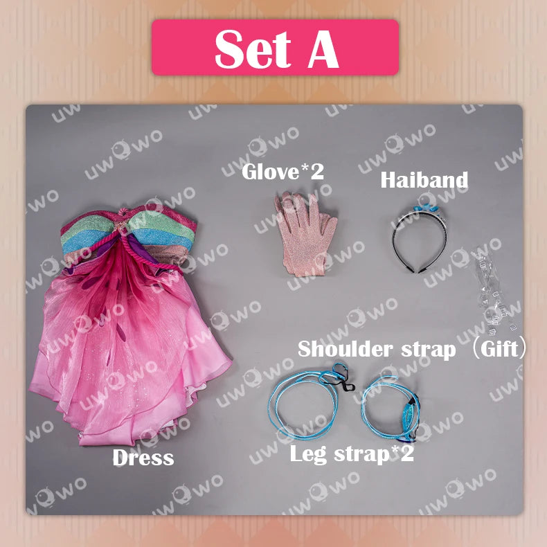 IN STOCK UWOWO Bloomm Enchantixx Flora Cosplay Costume Big Fairy Wings Cosplay Outfit Butterfly Fairy Women Wing