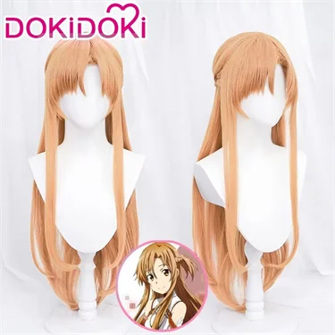 IN STOCK Yuuki Asuna Cosplay Costume Anime Sword Art Online Cosplay DokiDoki-SR Female Costume Yuuki Asuna Halloween Cosplay Wig