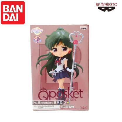 100% Original Bandai In Stock Sailor Moon Action Figuarts Qposket Aino Minako Super Sailor Mercury Collectible Model Ornaments