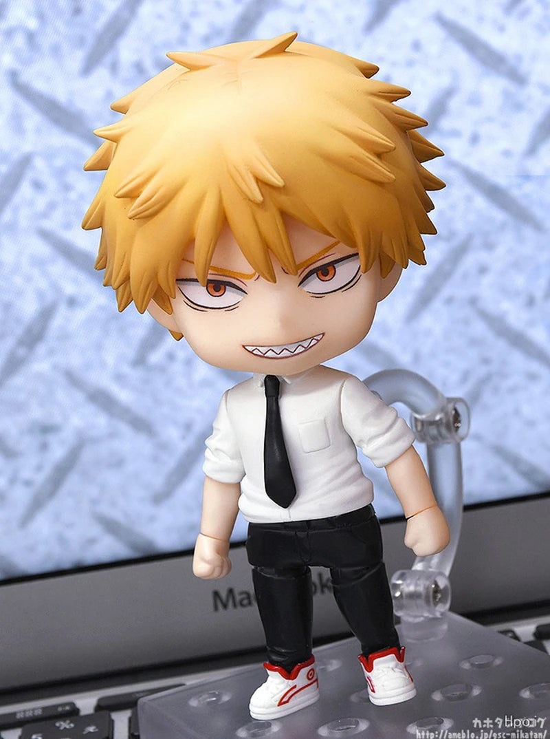 10cm Chainsaw Man Anime Figure Denji Pochita Power Action Figure PVC Chainsaw Man Denji Figurine Adult Collection Model Doll Toy