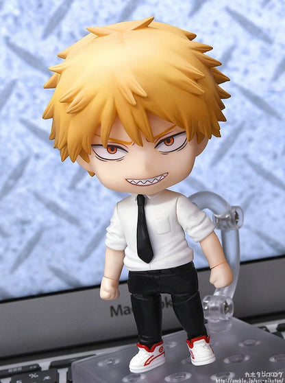 10cm Chainsaw Man Anime Figure Denji Pochita Power Action Figure PVC Chainsaw Man Denji Figurine Adult Collection Model Doll Toy
