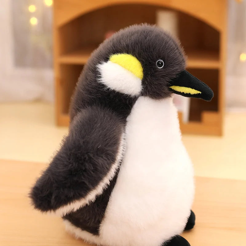 ZU 15-35cm Cute Antarctic Animal Emperor Penguin Plush Toy Soft Plushies Keychain Home Decor Fluffy Penguin Doll