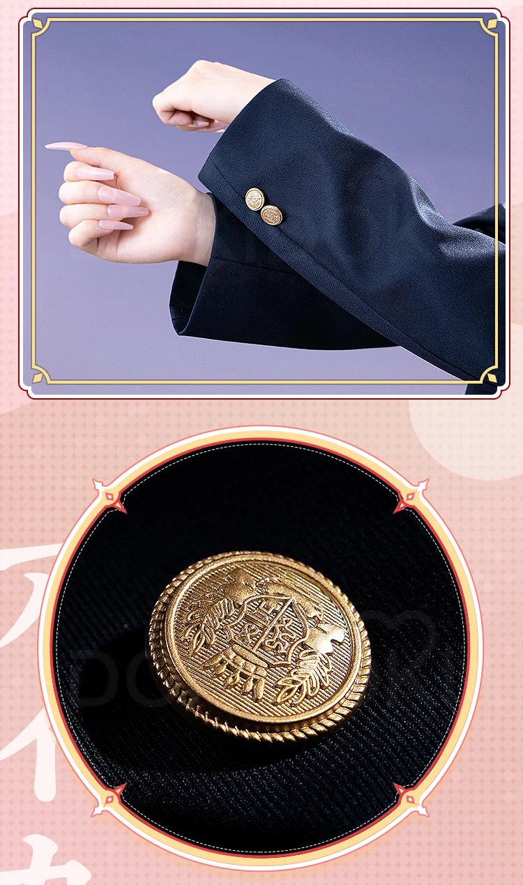 Kitagawa Marin Cosplay Costume Anime DokiDoki-R Women School Uniform JK Dress Black Suit Jacket Marin Cosplay Costume