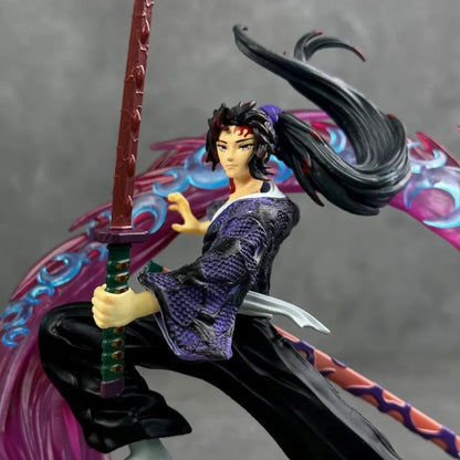 2025 Demon Slayer Anime Figures Tsugikuni Yoriichi Action Figure With Light Pvc Statue Figurine Model Doll Toys Christmas Gifts