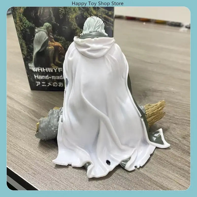 12cm One Piece Silvers Rayleigh Sitting Pose Anime Figure Desktop Decoration by The Codex