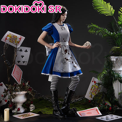 IN STOCK Alice Cosplay Costume Game Alice Madness Returns【S-3XL】DokiDoki-SR Women Halloween Dress Plus Size