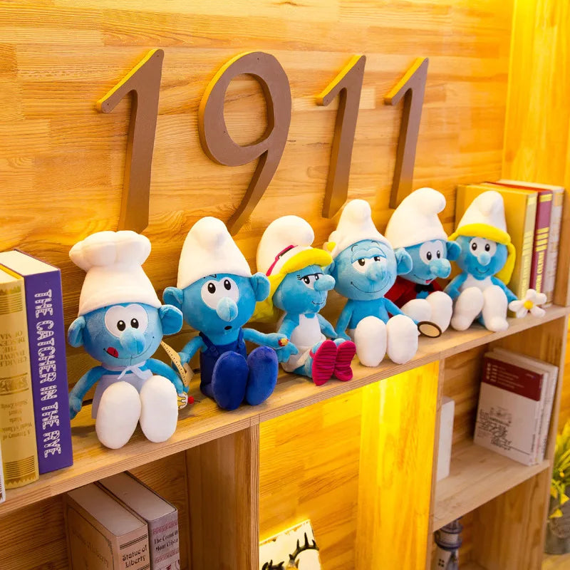 New 40cm Cartoon Character Creative Smurf Cute Plush Toy Kawaii Doll Children’s Soothing Toy Birthday Gift Christmas Gift