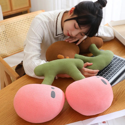 45cm Fruit Cherry Shaped Plush Pillow Soft Cute Pink Cherry Plushies Toy Hug Pillow Lovely Room Sofa Decoration