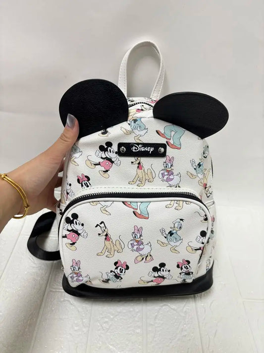 New Disney Bag Cute Cartoon Disneyland Minnie Backpack Girl Mini Cartoon Casual Backpack Christmas Gift
