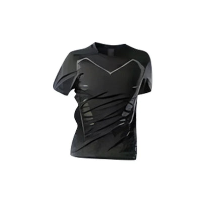 Men’s Sportswear Suit 1-5pcs – All-Season Running Cycling & Fitness Quick-Dry Track Set - Short sleeve / S