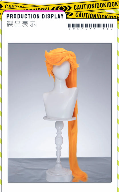 Alice Auriana Wig Anime LoliRock Cosplay Wig DokiDoki Women Pink Orange Long 100cm Curly Alice Cosplay Hair Free Wig Cap
