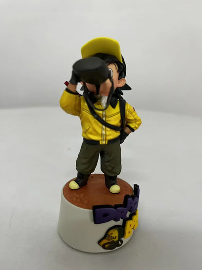 10cm Dragon Ball Cartoon Character Drinking Water Little Goku PVC Action Figure Model Statue Collection Decoration Toys Gift